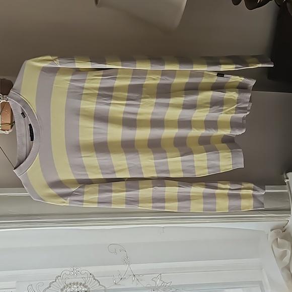 Ted Baker brand sz 4/Large striped crewneck pullover sweater - Picture 4 of 5